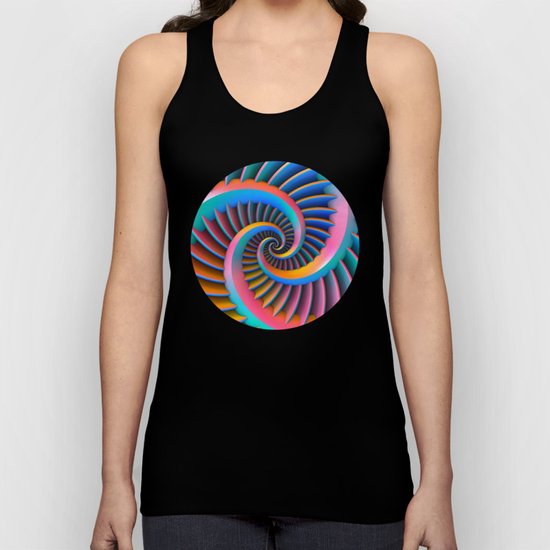 Opposing Spirals Unisex Tank Top