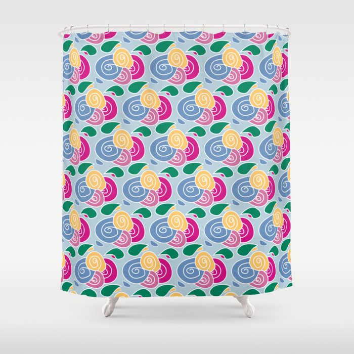 Floral Flowers Shower Curtain