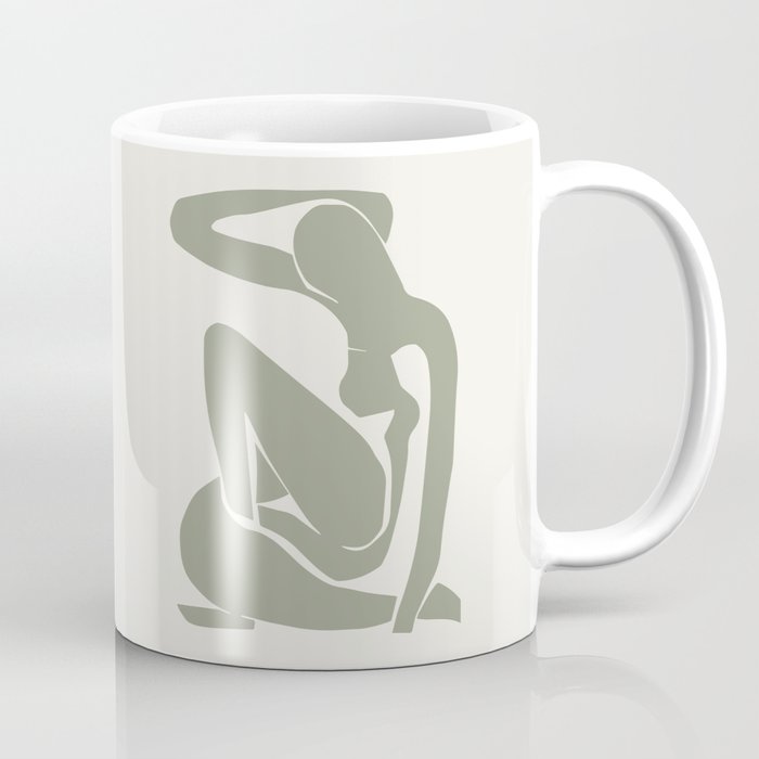 Sage Green Matisse Art, Matisse Abstract Art Decor Coffee Mug