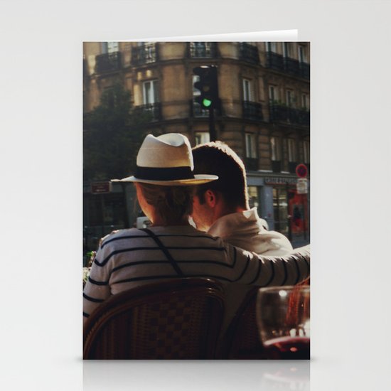 Lovers in Paris Stationery Cards