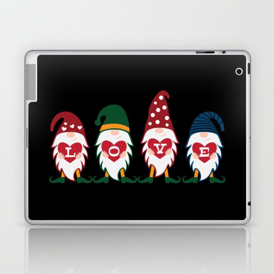 Valentine's Day Gnomes Laptop & iPad Skin
