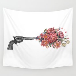 Flower gun Wall Tapestry