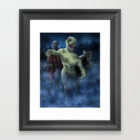 Midnight Stroll Framed Art Print