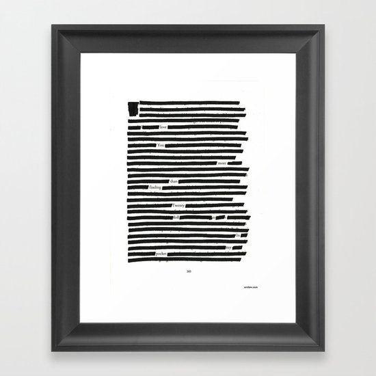 $20 Framed Art Print