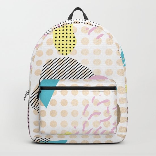 Simply Metallic Memphis Dots Backpack