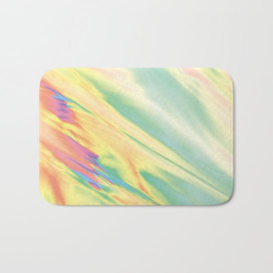 IRIDESCENT RAINBOW WATER Bath Mat