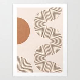 Minimal Geometric Shapes 116 Art Print