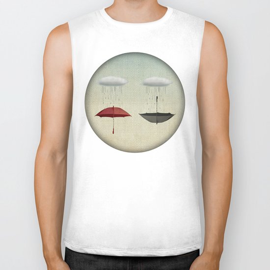 the umbrella filleth Biker Tank