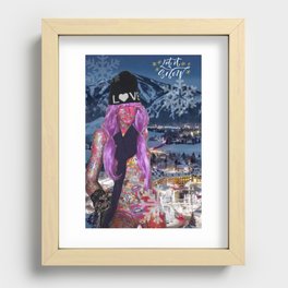 Let It Snow Recessed Framed Print