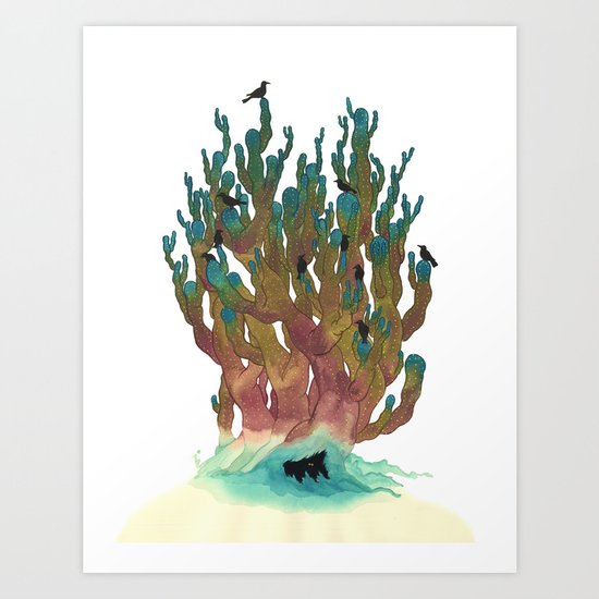 Hiding Out Art Print