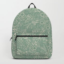 Intricate Mandala Sea Green Backpack