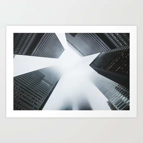 Hyper Fog - New York City Art Print