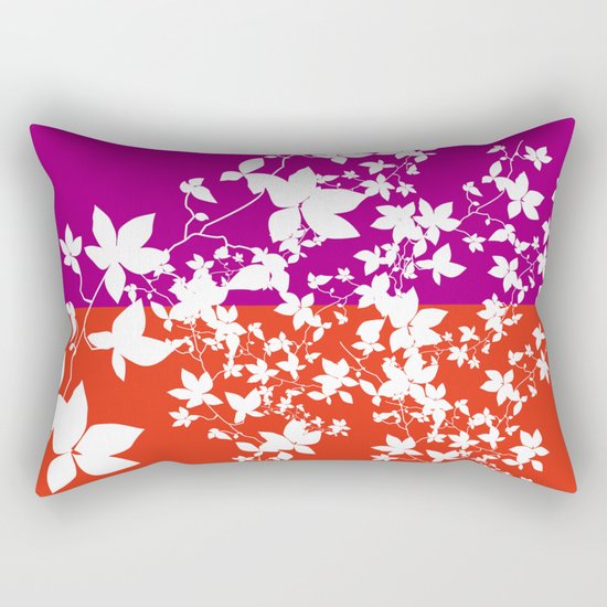 Climbing Flowers Rectangular Pillow