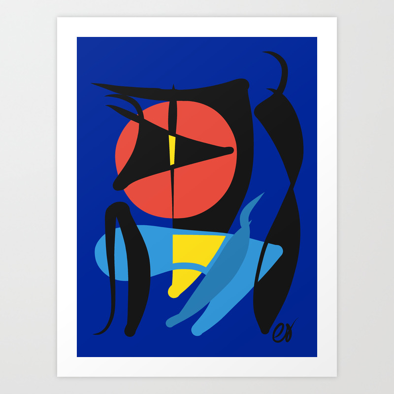 Abstract Shapes Curves Art Surreal Art Print By Emmanuelsignorino