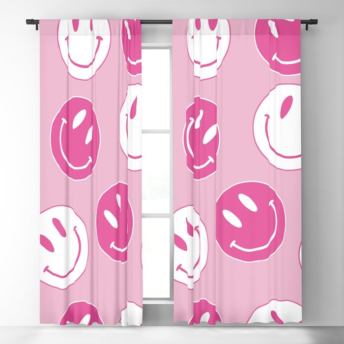  Ambesonne Emoji Shower Curtain, Simple Design Heart Shaped Eyes  Smiling Round Face on Splashes Background, Cloth Fabric Bathroom Decor Set  with Hooks, 69 W x 70 L, Pale Pink Multicolor 