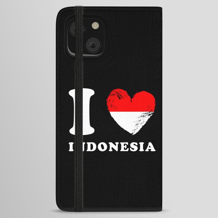 I Love Indonesia iPhone Wallet Case