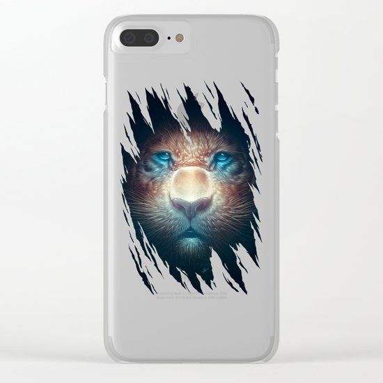 Red Tiger Clear iPhone Case