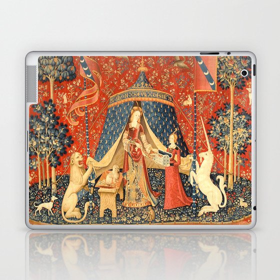 Lady and The Unicorn Medieval Tapestry Laptop & iPad Skin