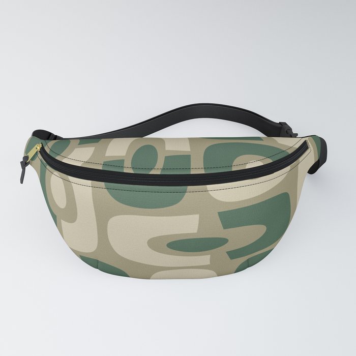 Colorful Mid-Century Modern Cosmic Abstract 388 Fanny Pack