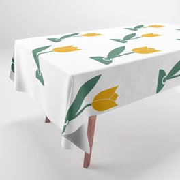 Yellow Tulips Tablecloth