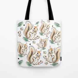 Autumn Squirrel Tote Bag