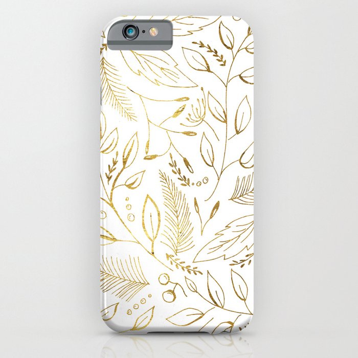 Holiday golden iPhone Case