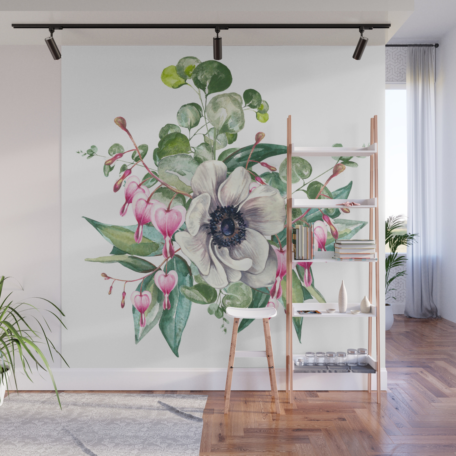 Gentille Watercolor Handpainted Clipart Floral Flower Design Stylish Wedding Invitation Wall Mural By Manuelamishkova Society6 Embrace your inner artist with the paint strokes mural. society6