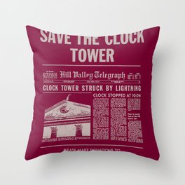 Back To The Future Throw Pillow