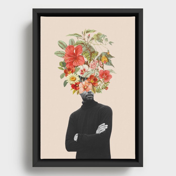 Blooming man Framed Canvas