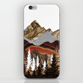 The golden mountains iPhone Skin