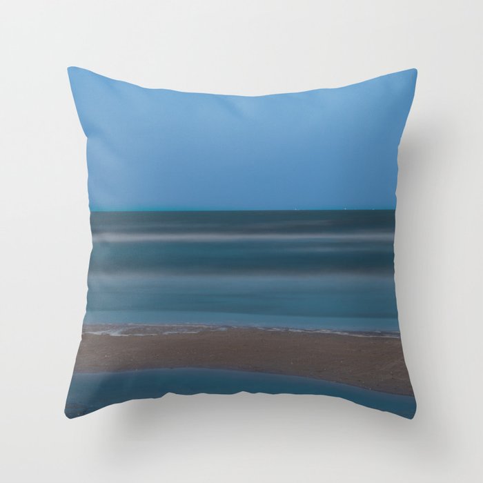 Blue Tide Throw Pillow