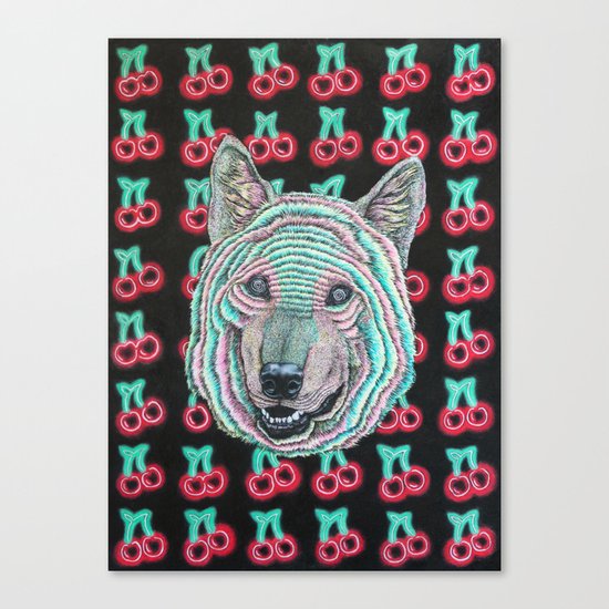 The Power Wolf Parties with God Canvas Print