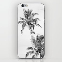Floridian Palms Black & White #1 #tropical #wall #art #society6  iPhone Skin