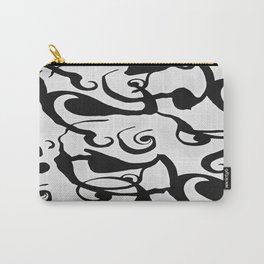 Cessalea Swirling Carry-All Pouch | New, Design, Contrast, Sexy, Curls, Stark, Detail, Female, Other, White 
