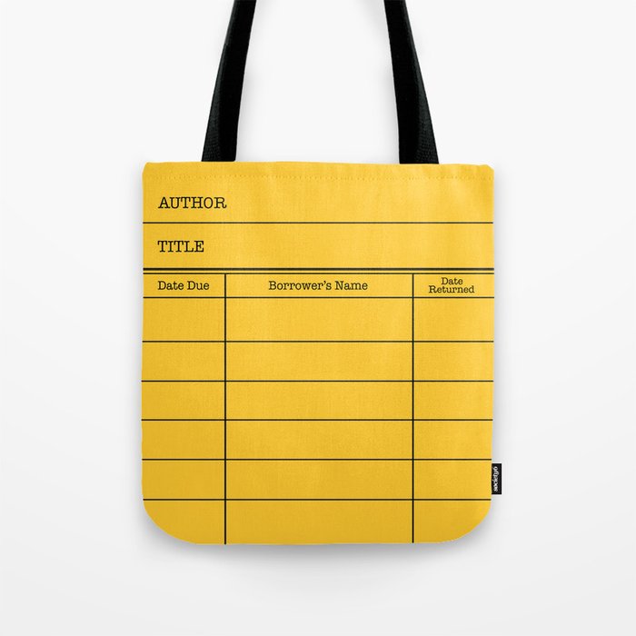 Library book tote 2024 bag
