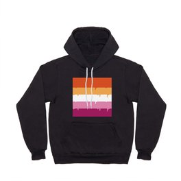 Lesbian Pride LGBTQ Flag Melting Hoody