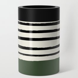 Forest Green x Stripes Can Cooler