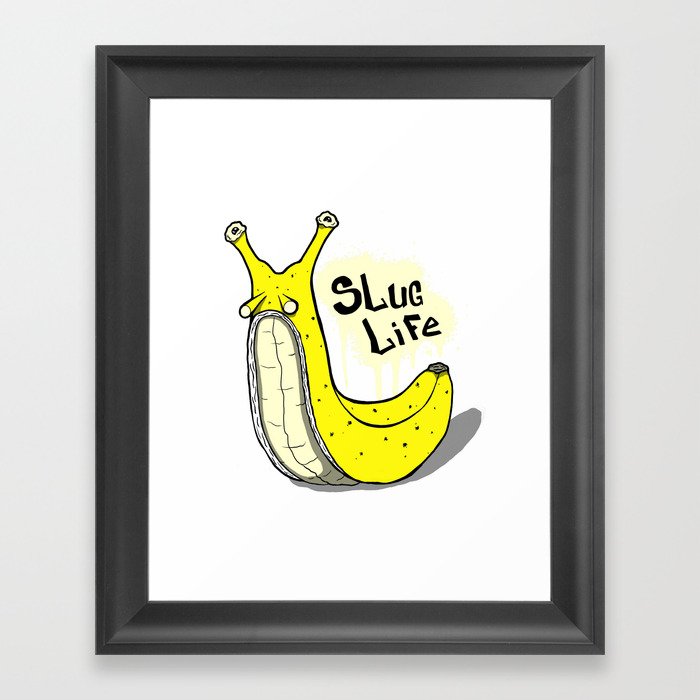 Banana Slug Framed Art Print