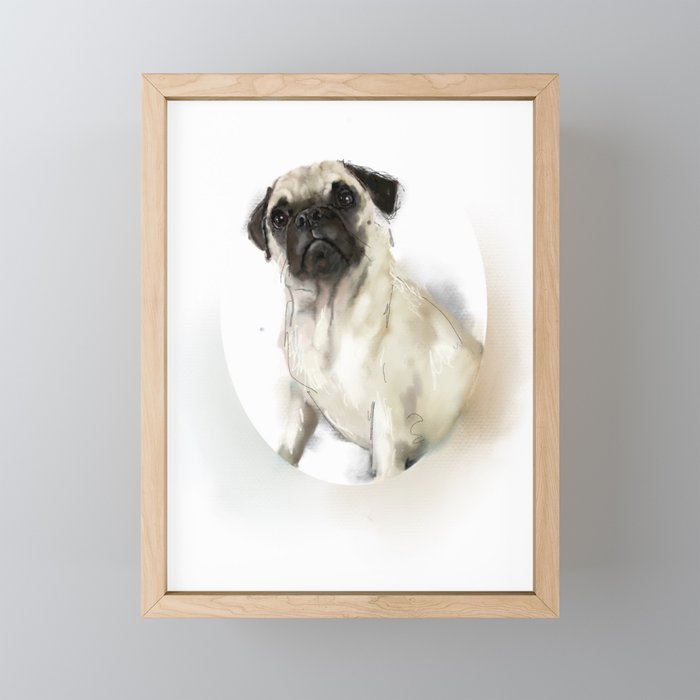 Bagel Framed Mini Art Print