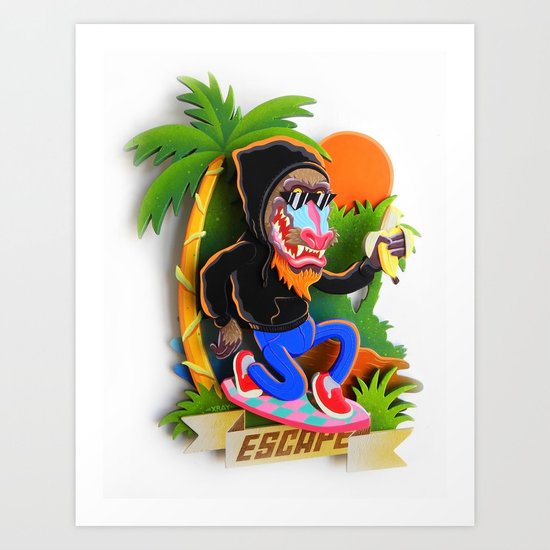 "ESCAPE" Art Print