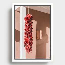 New Mexico Chiles Framed Canvas