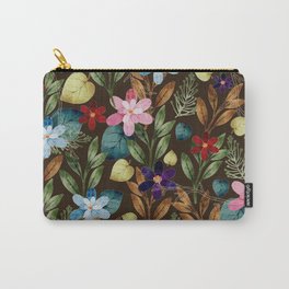 Pimpernel Flowers Garden, Floral Petals, Cottagecore Pattern Carry-All Pouch