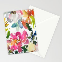 soft flowers N.o 5 Stationery Card