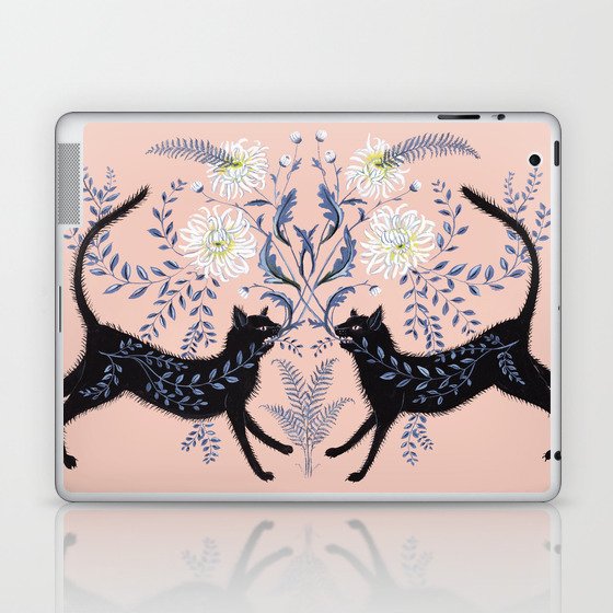 Chrysanthemum Cats Laptop & iPad Skin