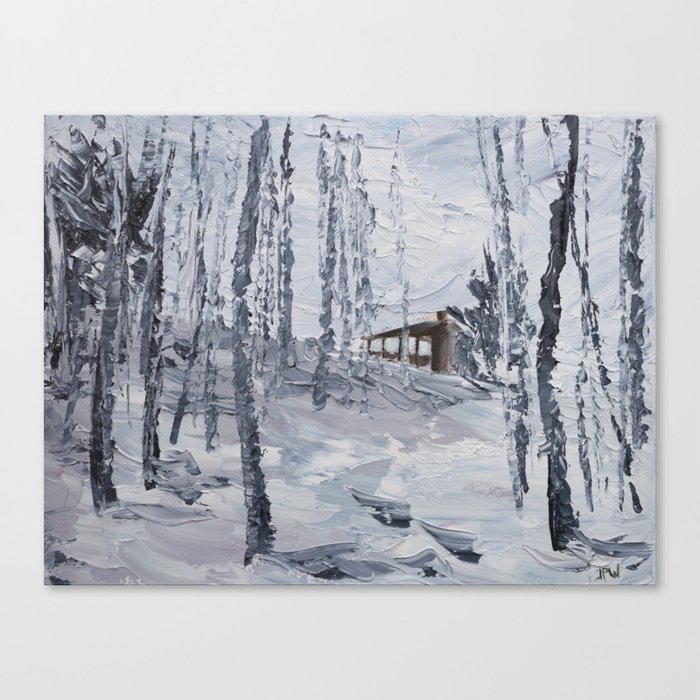 Winter Pavilion pvt Canvas Print