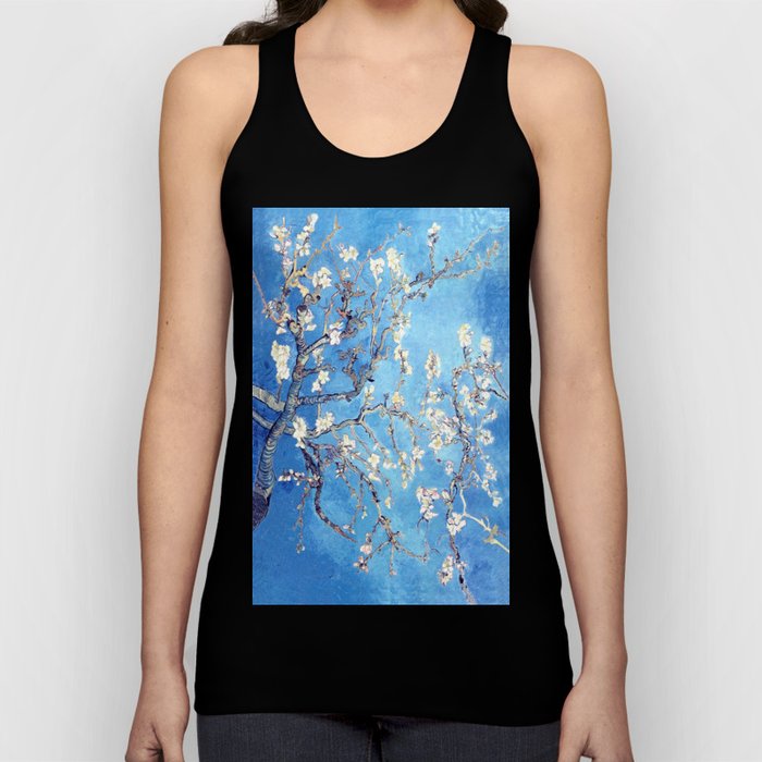 Vincent Van Gogh Almond Blossoms. Sky Blue Tank Top
