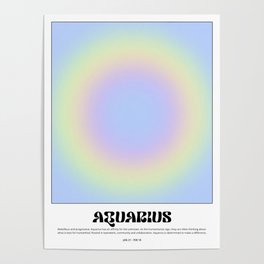 Aquarius Aura Poster