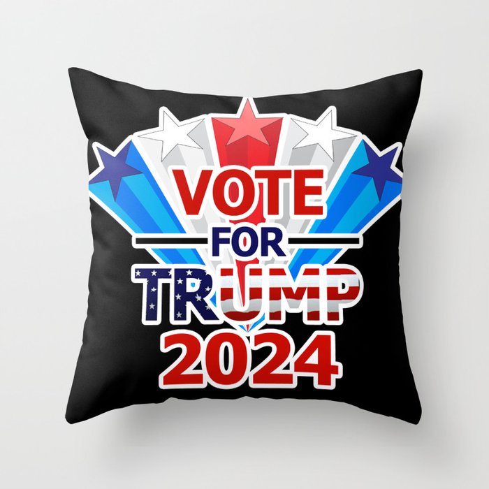 Vote for Trump 2024 Throw Pillow
