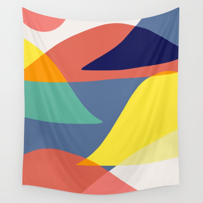 Color mountains Wall Tapestry
