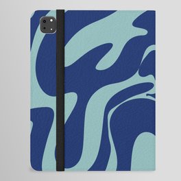 34 Abstract Liquid Swirly Shapes 220725 Valourine Digital Design  iPad Folio Case